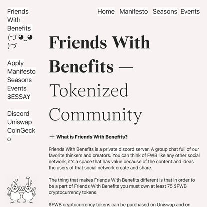 Friends With Benefits - $FWB
