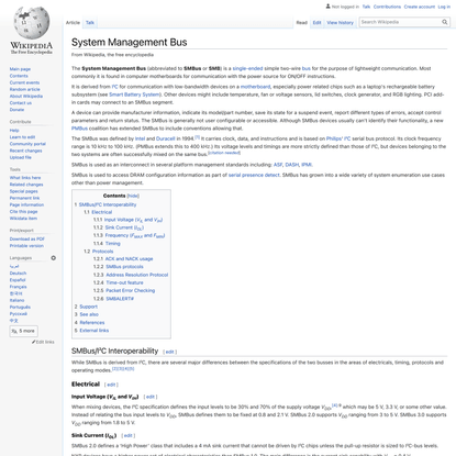 System Management Bus - Wikipedia