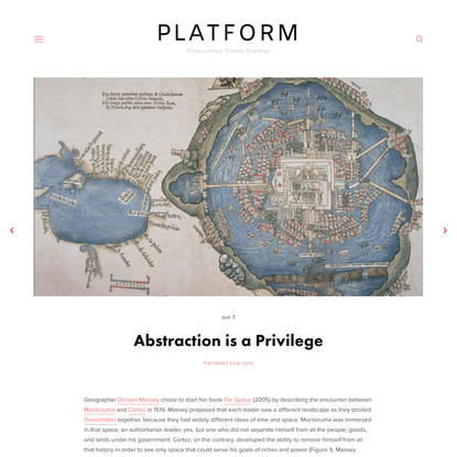 PLATFORM: Abstraction is a Privilege