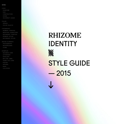 Rhizome Styleguide