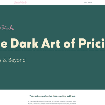 The Dark Art of Pricing