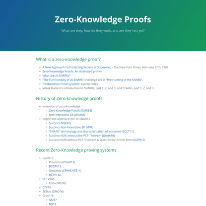 What is a zero-knowledge proof? | Zero-Knowledge Proofs