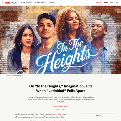 On “In the Heights,” Imagination, and When “Latinidad” Falls Apart