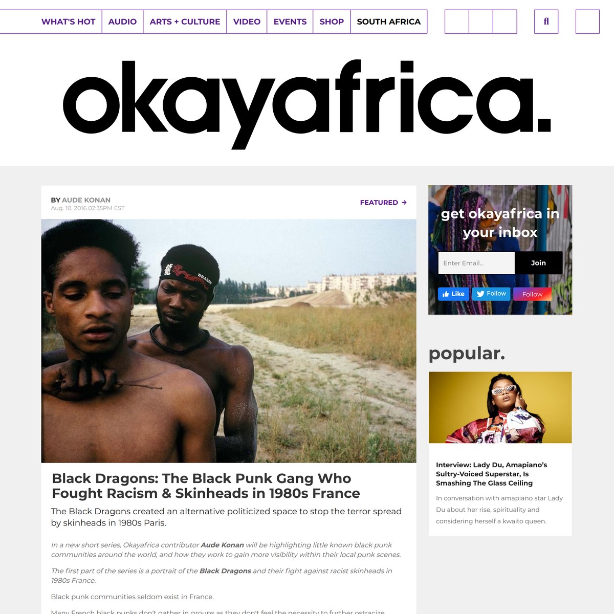 Black Dragons The Black Punk Gang Who Fought Racism & Skinheads in