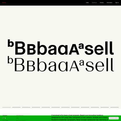 Basel « Typefaces « Optimo