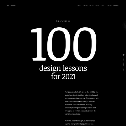 100 design lessons for 2021