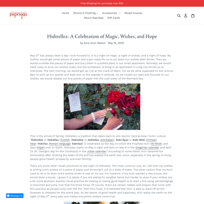 Hidirellez: A Celebration of Magic, Wishes, and Hope