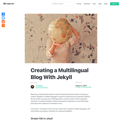 Creating a Multilingual Blog With Jekyll