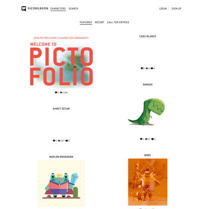 Pictofolio A new home for characters and their creators