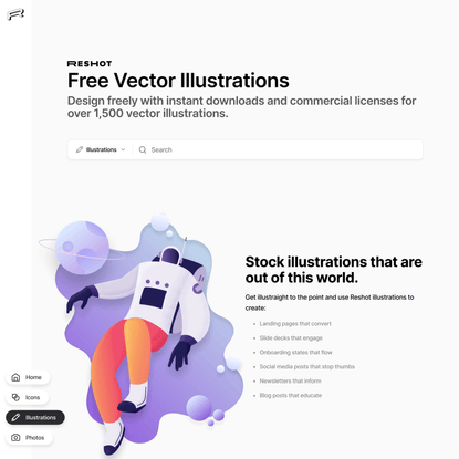 Free Vector Illustrations [commercial use] | Reshot