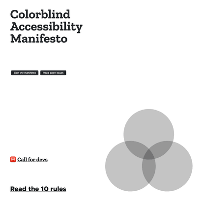Colorblind Accessibility Manifesto
