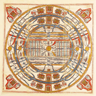 Jain cosmic diagram, Adhaidvipa, GujaratCosmic Diagram, India
