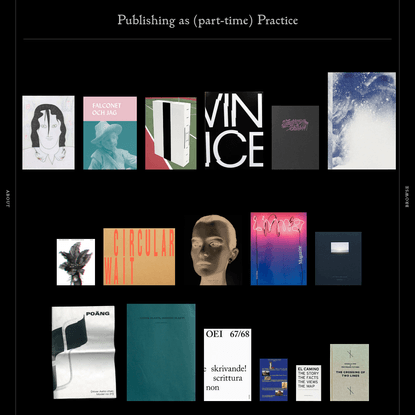 PA(P)P · Publishing as (part-time) Practice