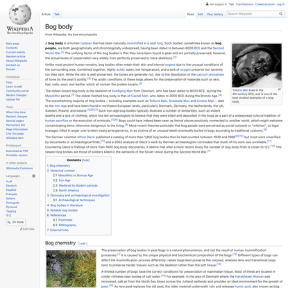 Bog body - Wikipedia