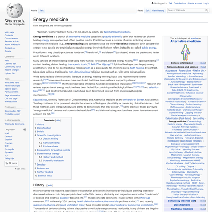 Energy medicine - Wikipedia