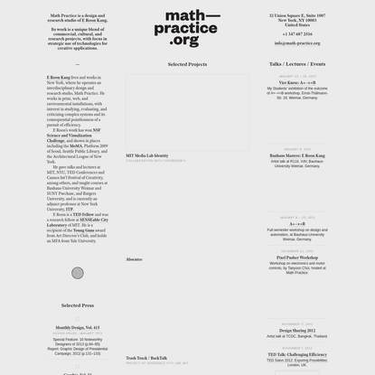Math Practice / E Roon Kang