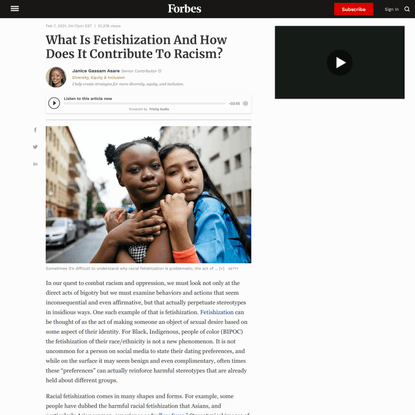 What Is Fetishization And How Does It Contribute To Racism?