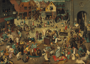 Pieter Bruegel - The Fight Between Carnival and Lent