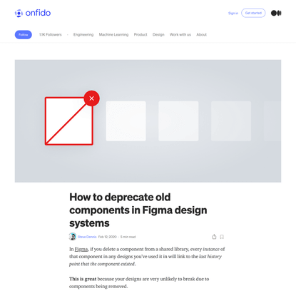 How to deprecate old components in Figma design systems