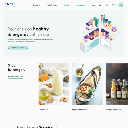 Zoya’s Pantry - Online healthy and organic store
