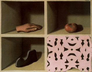 René Magritte • Le musee d'une nuit, 1927; Paris, France,
Style: Surrealism
Period: Surrealist Paris years
Genre: symbolic painting
Dimensions: 19 x 25 cm