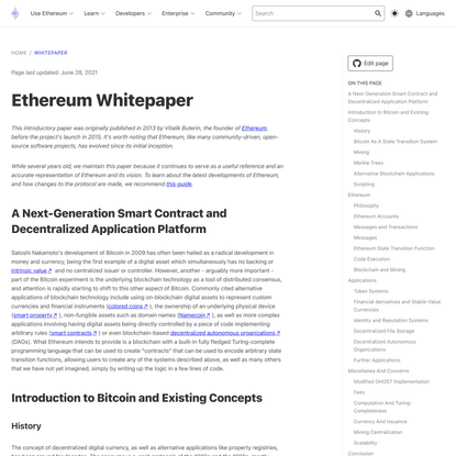 Ethereum Whitepaper | ethereum.org