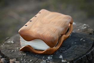 Cherrry handmade wooden journal