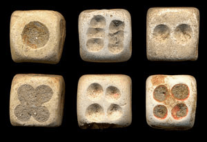 Chinese dice (Song Dynasty, ca. 1000-1200 AD)