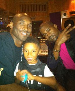 Kanye West and Kobe Bryant in the studio