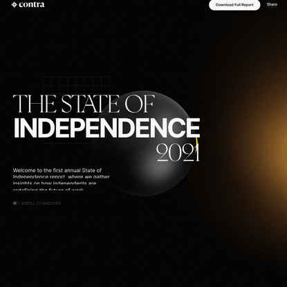 Contra | The State of Independence Report 2021