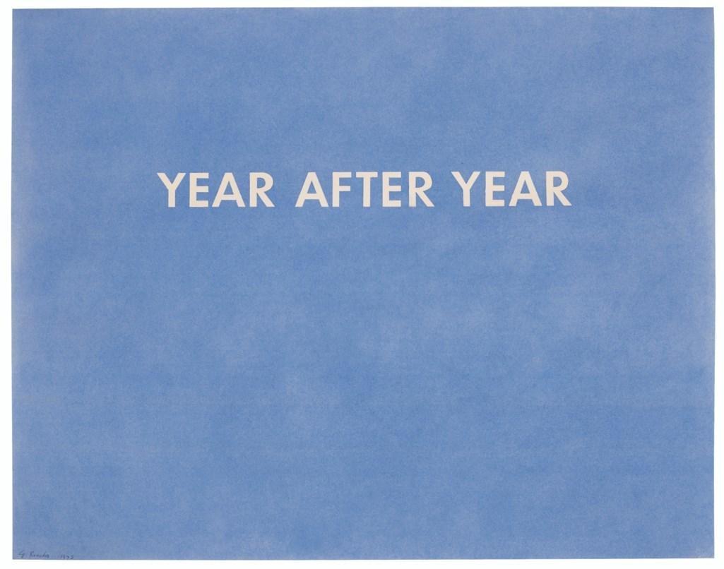 Ed Ruscha, Year After Year, 1973.