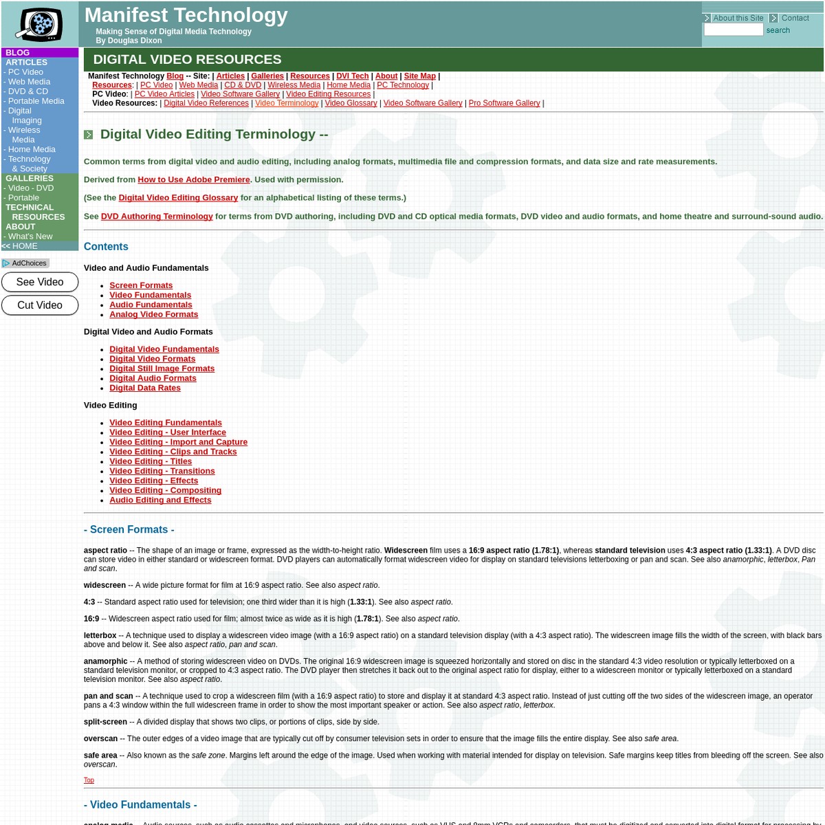 Digital Video Terminology — Are.na