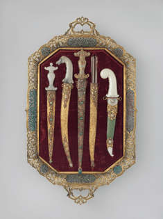 Tray of jeweled daggers, probably late 19th century, Turkish
The Metropolitan Museum of Art, New York City