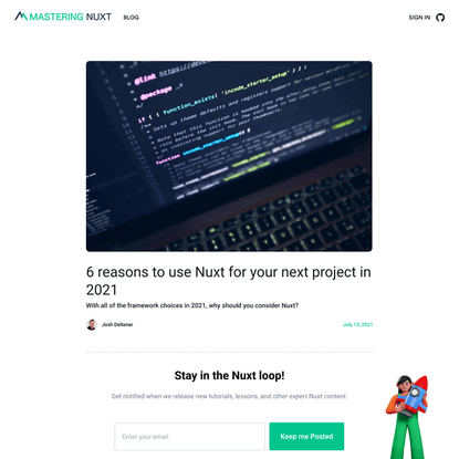 6 reasons to use Nuxt for your next project in 2021