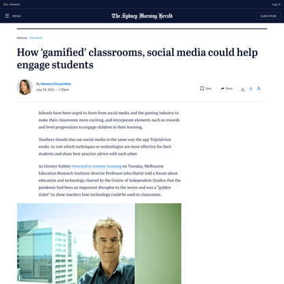 How ‘gamified’ classrooms, social media could help engage students