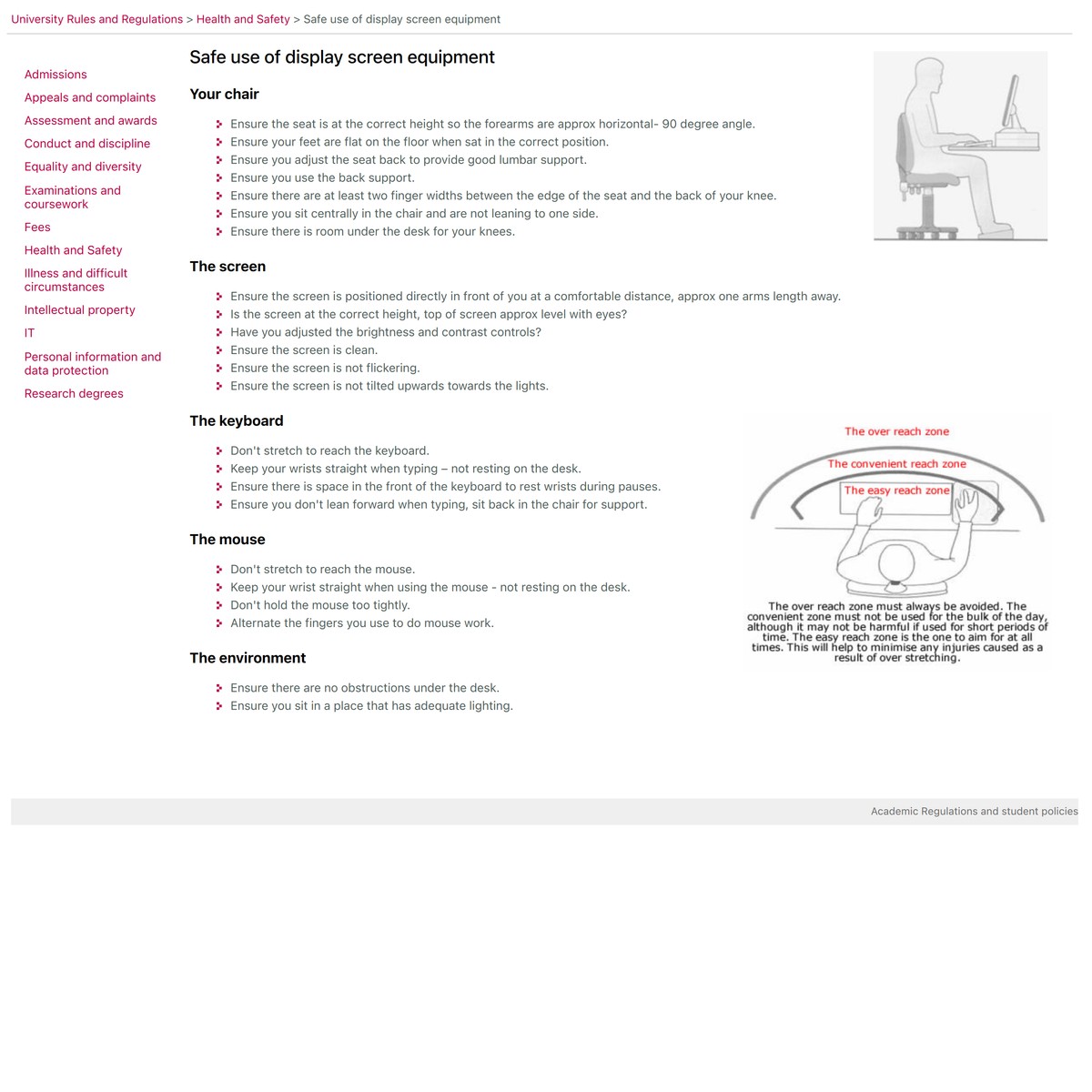 Safe use of display screen equipment | Health and Safety | The ...