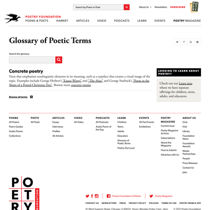 Concrete poetry | Poetry Foundation