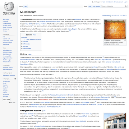 Mundaneum - Wikipedia