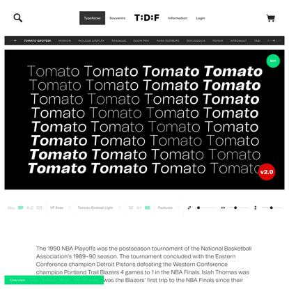 Tomato Grotesk | The Designers Foundry