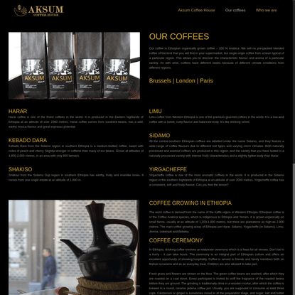 Our Coffees | AksumCoffee