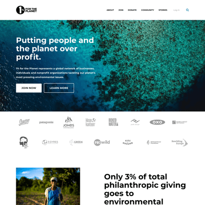 1% for the Planet - Homepage