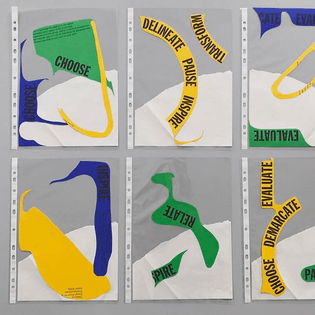 New series of accidental paperscrap collages #bureaugrusenmeyer #collage #workout
