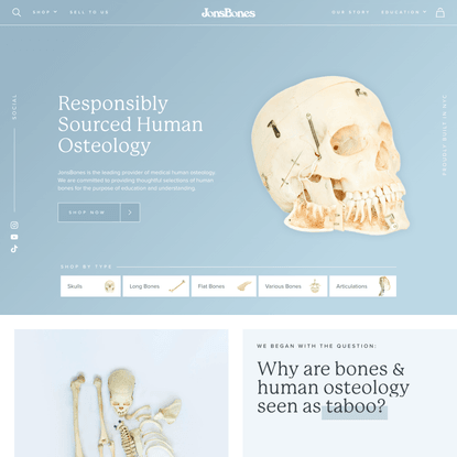 JonsBones: Responsibly Sourced Human Osteology