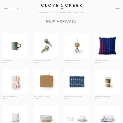 New Arrivals — Clove &amp; Creek