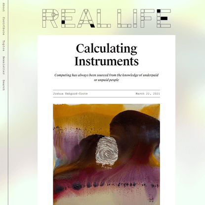 Calculating Instruments — Real Life