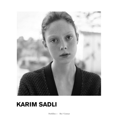 Art + Commerce - Artists - Photographers - Karim Sadli