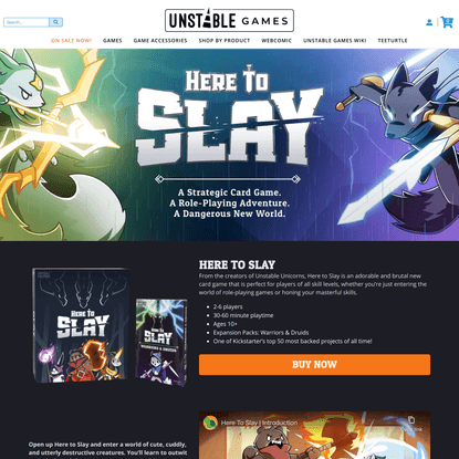 Here to Slay - Unstable Games