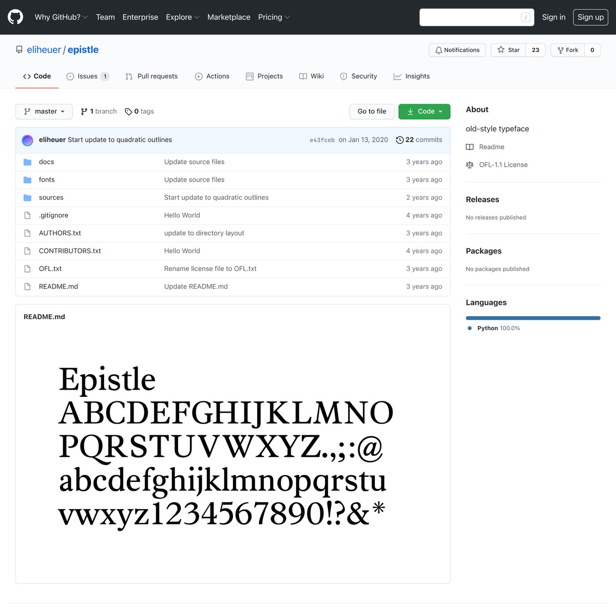 open source typefaces — Are.na