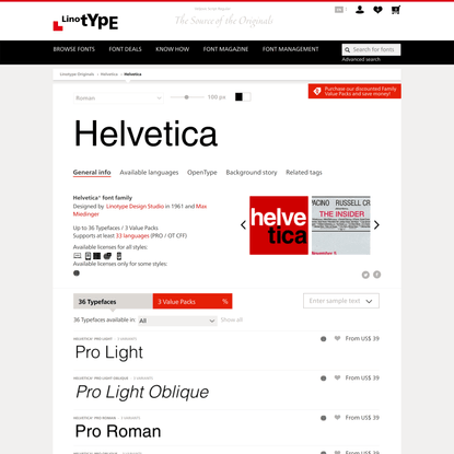 Helvetica® font family | Linotype.com