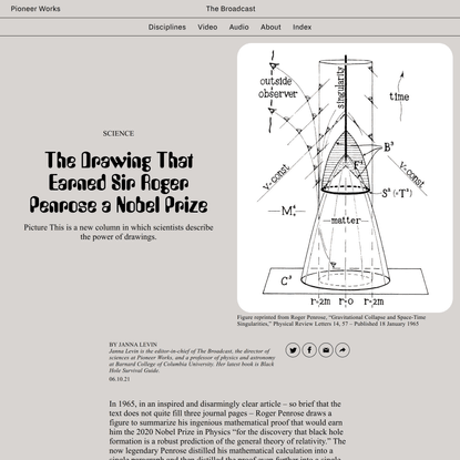 The Drawing That Earned Sir Roger Penrose a Nobel Prize  | Pioneer Works | 159 Pioneer Street, Red Hook, Brooklyn